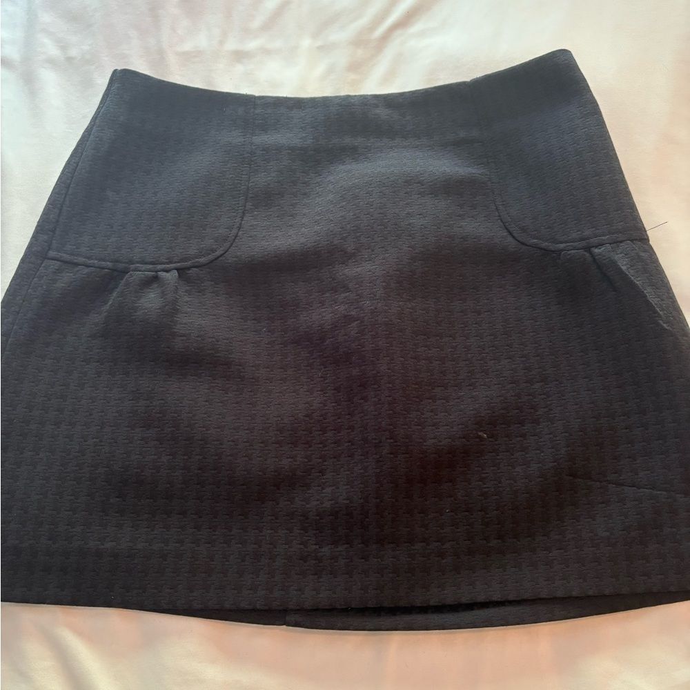 SOLD H&M Black Textured Mini Skirt